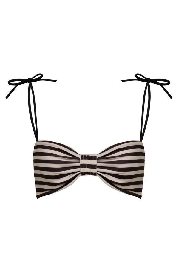 San Miguel Top / Black & White Stripes